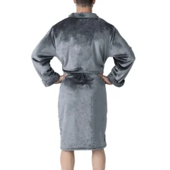 Underwear & Sleepwear^New York Jets Men's The Northwest Group Charcoal Bathrobe