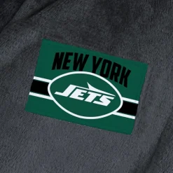 Underwear & Sleepwear^New York Jets Men's The Northwest Group Black Bathrobe