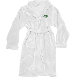 Underwear & Sleepwear^New York Jets Men's The Northwest Group White Silk Touch Robe