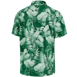 Sweaters & Dress Shirts|Big & Tall^New York Jets Men's Tommy Bahama Green Big & Tall Coast Nuevo Fronds IslandZone Button-Up Shirt