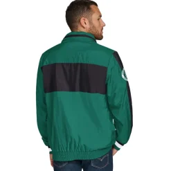 Jackets|Sweatshirts & Fleece^New York Jets Men's Tommy Hilfiger Green Gael Lightweight Half-Zip Hoodie Jacket