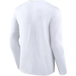 Long Sleeved^New York Jets Men's White Logo Team Lockup Long Sleeve T-Shirt