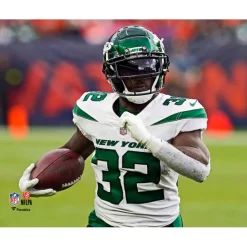 Photos|Prints & Artwork^New York Jets Michael Carter II Unsigned Carries The Ball Horizontal Photograph