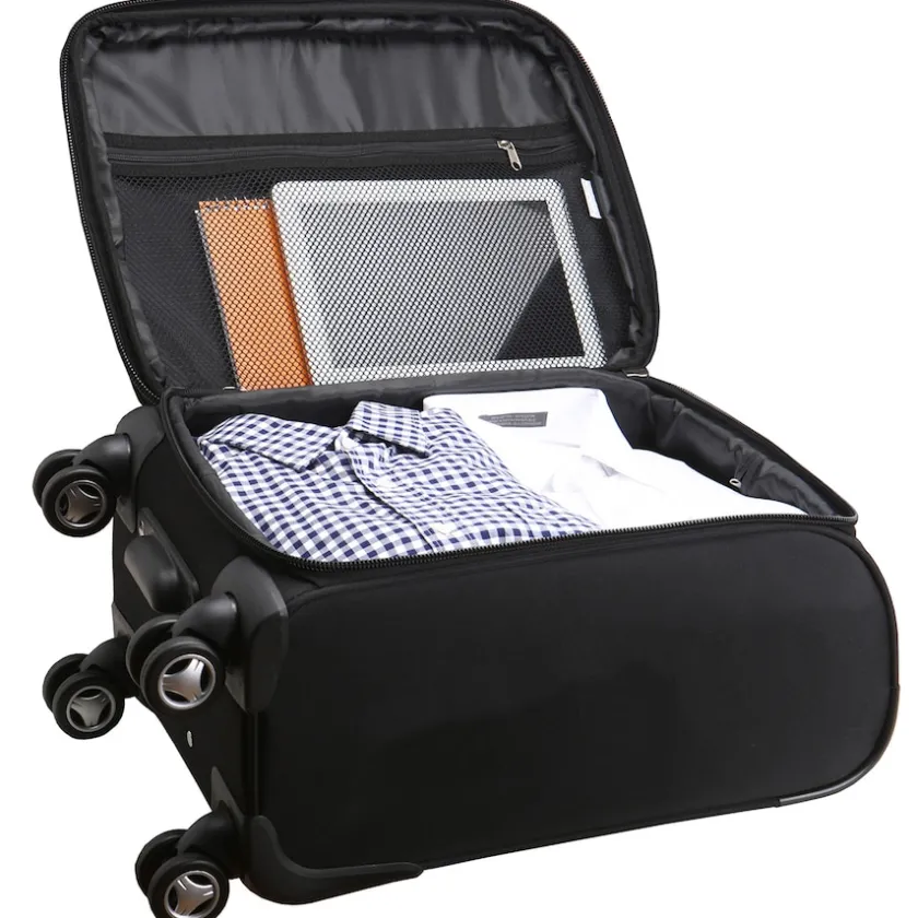 Travel|School Supplies^New York Jets MOJO Black 21" Softside Spinner Carry-On