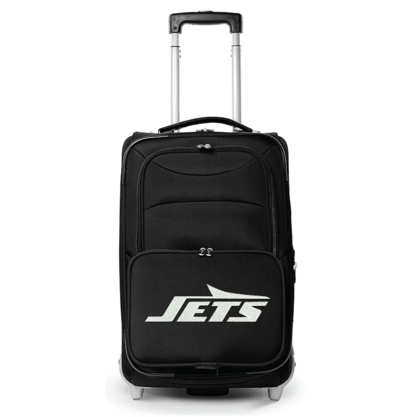 Travel|School Supplies^New York Jets MOJO Black 21" Softside Rolling Carry-On Suitcase