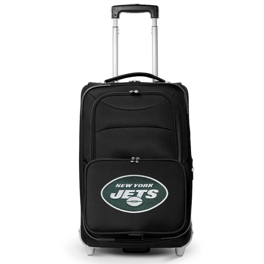 Travel|School Supplies^New York Jets MOJO Black 21" Softside Rolling Carry-On Suitcase