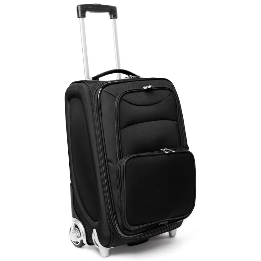 Travel|School Supplies^New York Jets MOJO Black 21" Softside Rolling Carry-On Suitcase