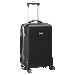Travel|School Supplies^New York Jets MOJO Black 21" 8-Wheel Hardcase Spinner Carry-On Luggage