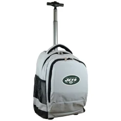Travel|School Supplies^New York Jets MOJO Gray 19'' Premium Wheeled Backpack