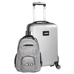 Travel|School Supplies^New York Jets MOJO Silver 2-Piece Backpack & Carry-On Set