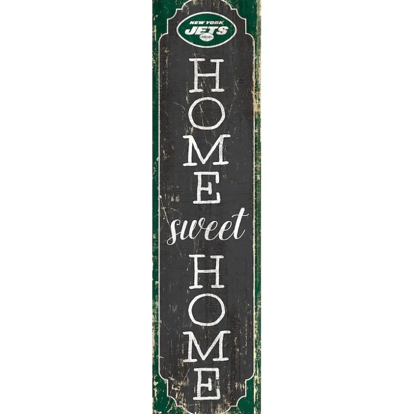 Wall Art|Wall Art^New York Jets 24" Home Sweet Home Leaner Sign