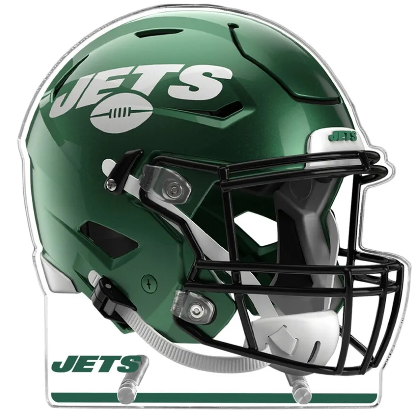 Photos|Plaques^New York Jets 13" Speed Helmet Acrylic Plaque