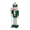 Holiday Items|Holiday Decorations^New York Jets 12" Wooden Nutcracker Statue