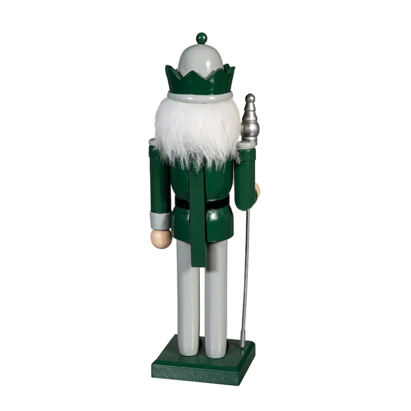 Holiday Items|Holiday Decorations^New York Jets 12" Wooden Nutcracker Statue