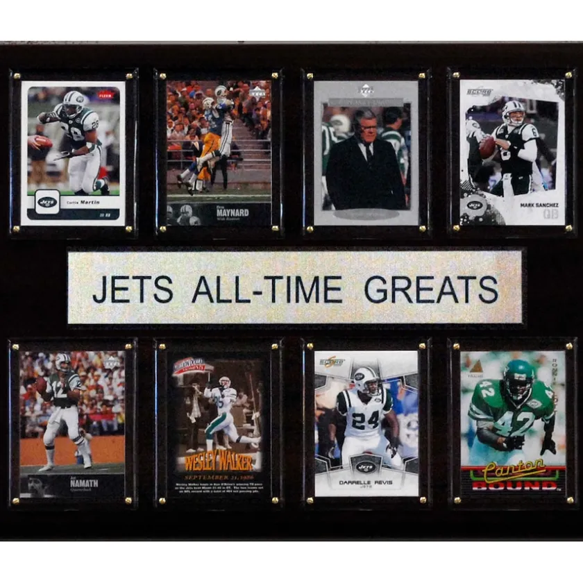 Wall Art|Prints & Artwork^New York Jets 12'' X 15'' All-Time Greats Plaque