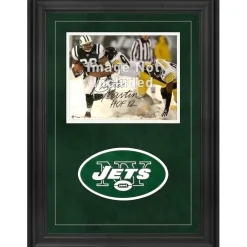 Display Cases|Photos^New York Jets 8'' X 10'' Deluxe Horizontal Photograph Frame With Team Logo