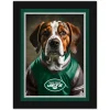 Picture Frames & Albums^New York Jets 12'' X 16'' Framed Dog In Jersey Print