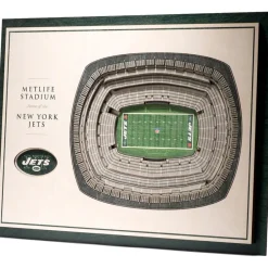 Wall Art|Photos^New York Jets 17'' X 13'' 5-Layer StadiumViews 3D Wall Art