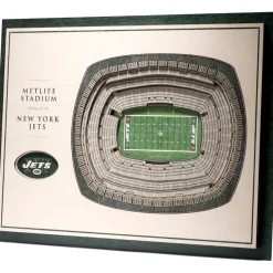 Wall Art|Photos^New York Jets 17'' X 13'' 5-Layer StadiumViews 3D Wall Art