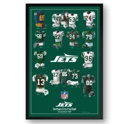 Wall Art|Wall Art^New York Jets 27" X 39" Uniform Heritage Framed Art Print