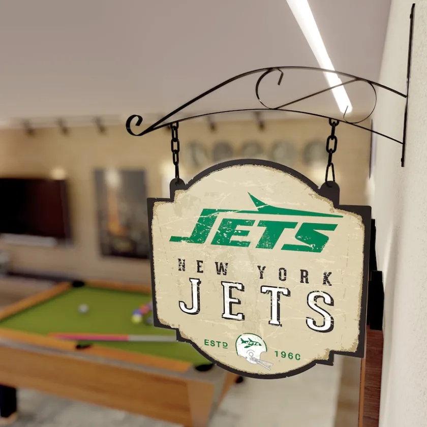 Wall Art|Wall Art^New York Jets 16" X 1" X 24" Tavern Sign