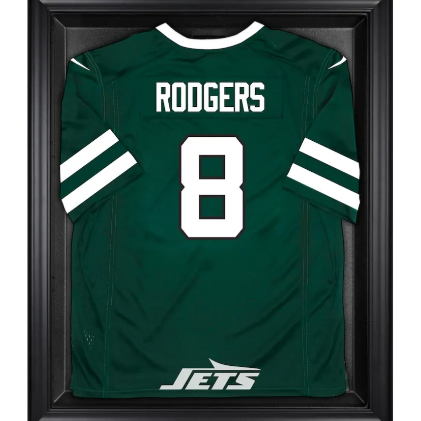 Display Cases^New York Jets Black Framed Jersey Display Case
