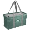 School Supplies|Travel^New York Jets Crosshatch Picnic Caddy Tote Bag