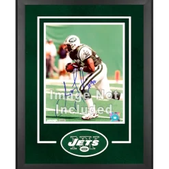 Display Cases^New York Jets Deluxe 16'' X 20'' Vertical Photograph Frame With Team Logo