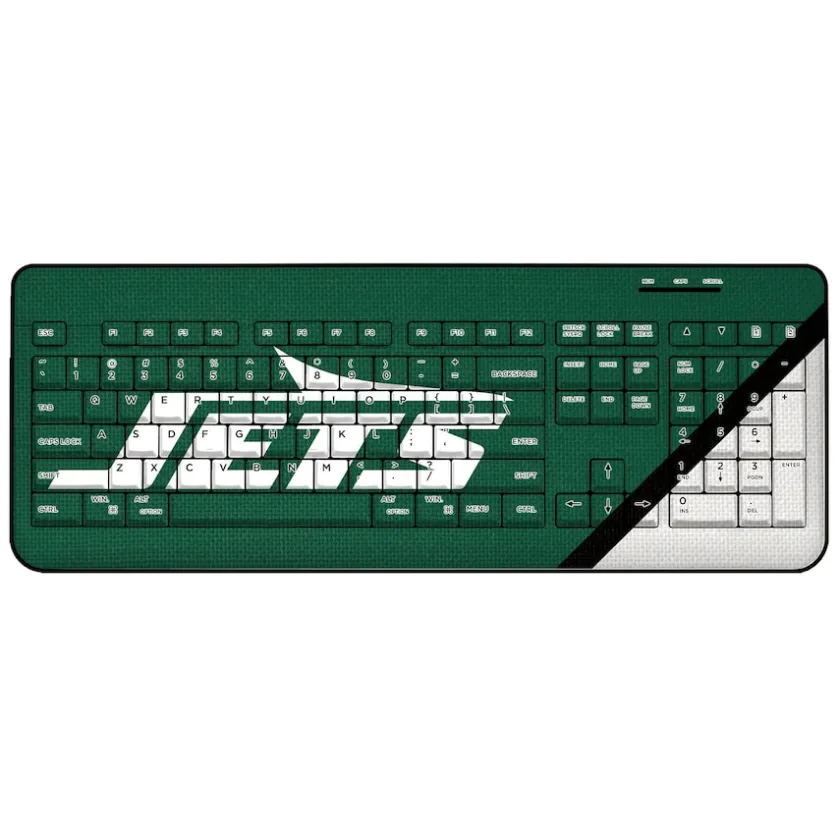 Office Accessories^New York Jets Diagonal Stripe Wireless Keyboard