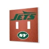 Lighting^New York Jets Football Design Double Toggle Light Switch Plate