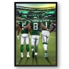 Wall Art|Wall Art^New York Jets Framed 14" X 20" Three-Player Art Print