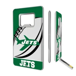 Office Accessories^New York Jets 32GB Passtime Design Credit Card USB Drive With Bottle Opener