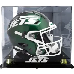 Display Cases^New York Jets Golden Classic Helmet Display Case