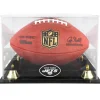 Display Cases^New York Jets Golden Classic Team Logo Football Display Case