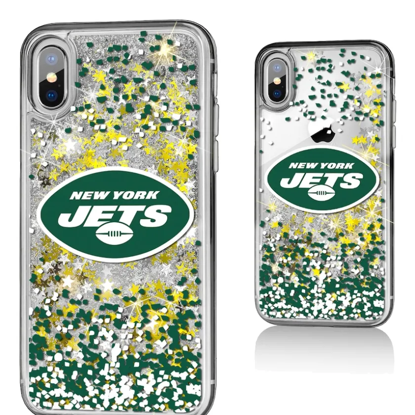 Phone Cases|Electronics^New York Jets IPhone Glitter Case With Confetti Design
