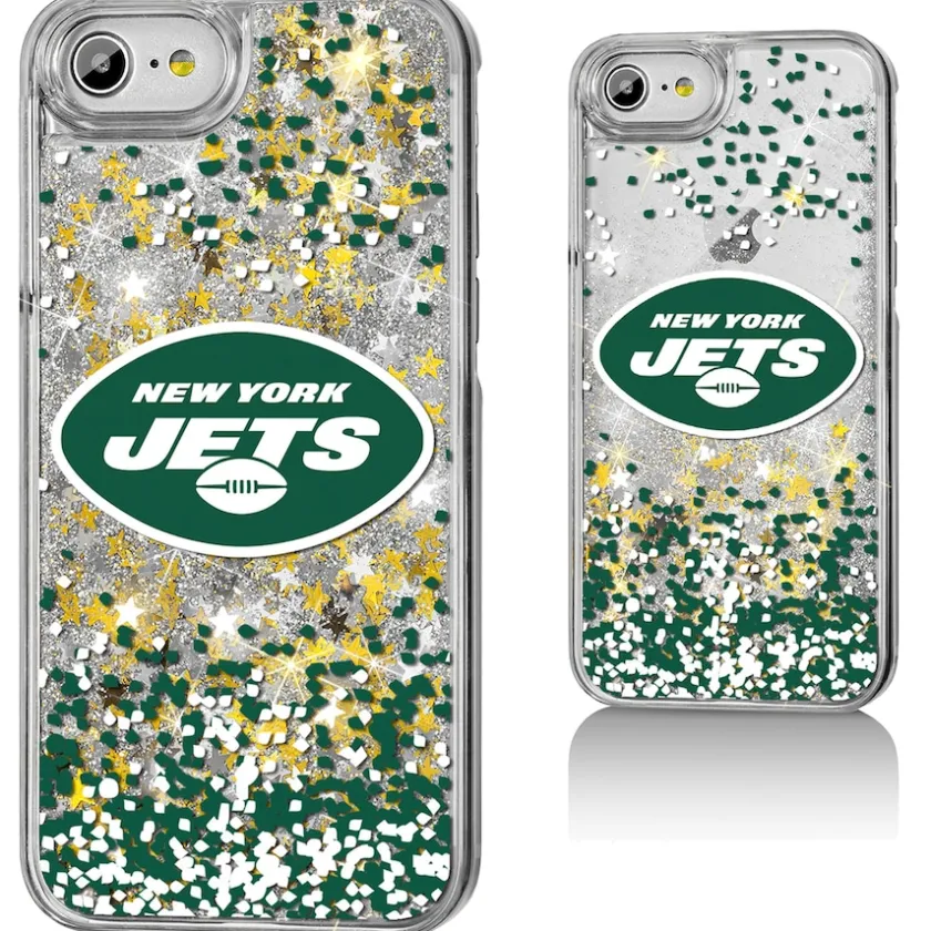 Phone Cases|Electronics^New York Jets IPhone Glitter Case With Confetti Design