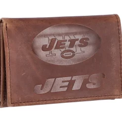 Accessories|Checkbooks-Wallets^New York Jets Leather Team Tri-Fold Wallet