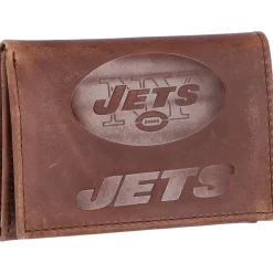 Accessories|Checkbooks-Wallets^New York Jets Leather Team Tri-Fold Wallet