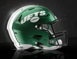 Lighting^New York Jets LED Helmet Tabletop Sign