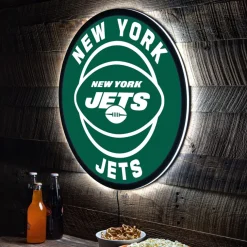 Lighting^New York Jets LED XL Round Wall Décor
