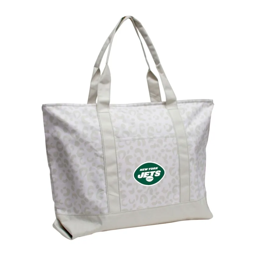 Accessories|Purses^New York Jets Leopard Pattern Tote
