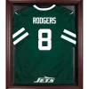 Display Cases^New York Jets Mahogany Framed Jersey Display Case