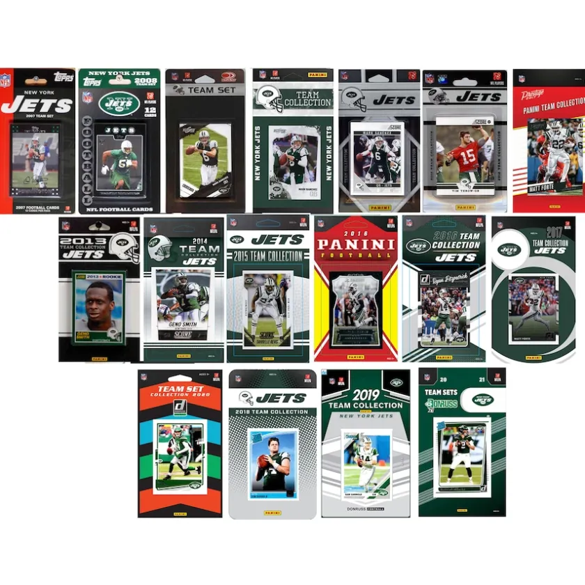 Prints & Artwork|Trading Cards^New York Jets Multi-Set Team Trading Cards