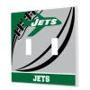 Lighting^New York Jets Passtime Design Double Toggle Lightswitch Plate