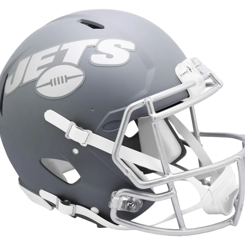 Helmets|Helmets^New York Jets Riddell 2024 Slate Alternate Speed Authentic Helmet
