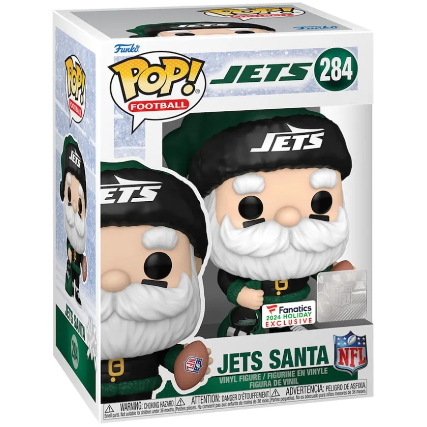 Figurines & Globes|Toys & Outdoor Games^New York Jets Santa Funko Pop! 2024 Fanatics Exclusive Vinyl Figure