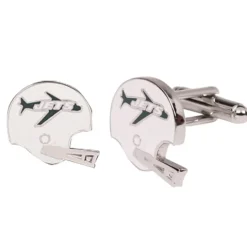 Accessories|Jewelry^New York Jets Silver-Plated Team Logo Cufflinks