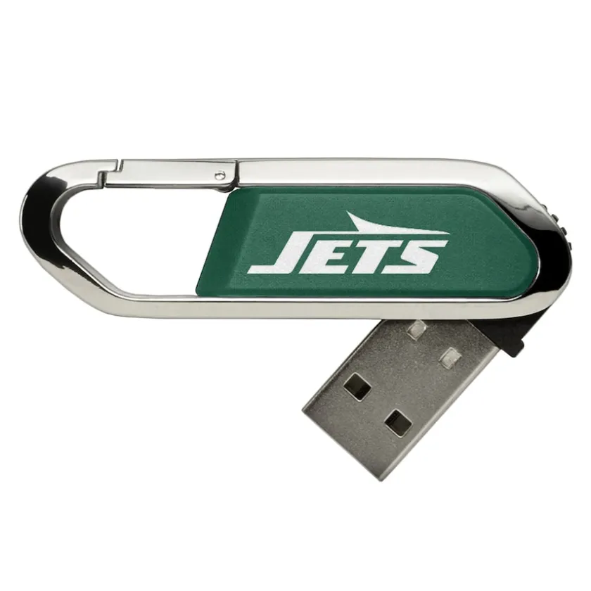 Office Accessories^New York Jets Solid Clip USB Flash Drive