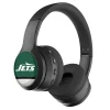 Music^New York Jets Stripe Design Wireless Bluetooth Headphones With Case