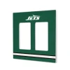 Lighting^New York Jets Stripe Double Rocker Light Switch Plate